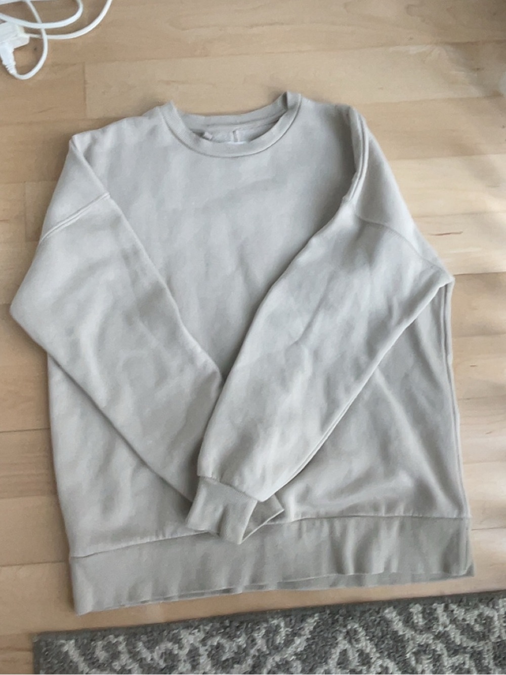 Women's Crewneck Sweatshirt - Light Cream